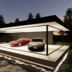 Interieurarchitect België inrichting limburg render garage outdoor