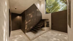 Inteireur high-end nieuwbouwvilla door interieurarchitect Robi interior Hasselt en Knokke