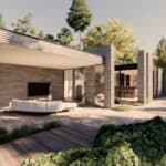 ontwerp luxueus poolhouse met design outdoor meubels Royal Botania door Robi Interior