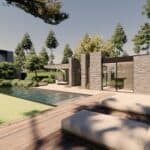 Buitenhuis en tuinontwerp robi interior